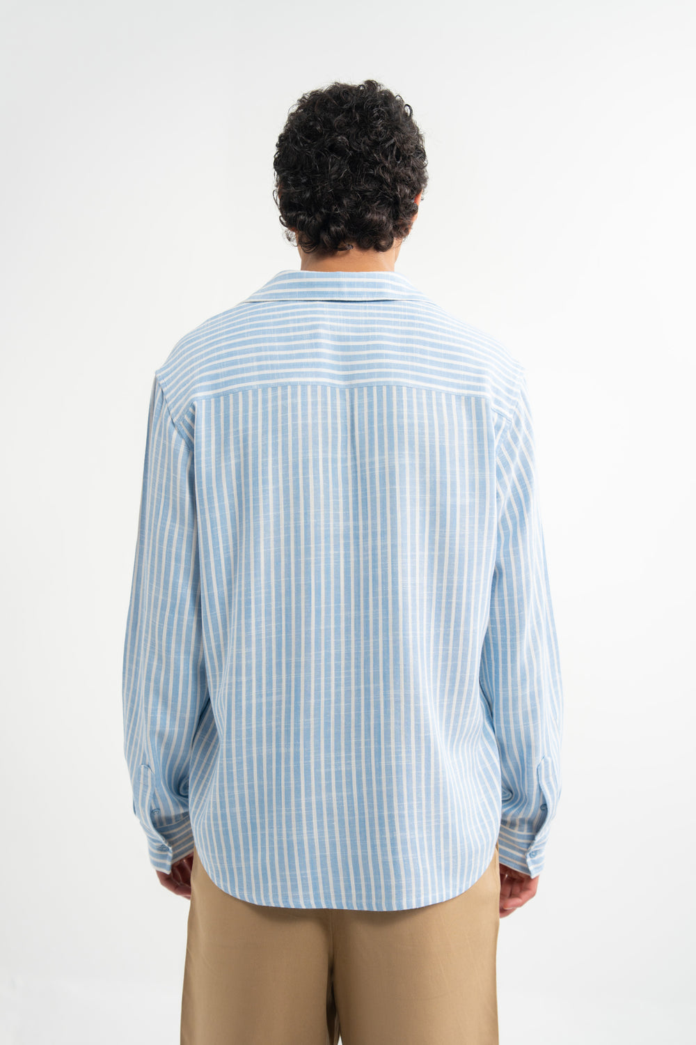 Light Blue & White Stripes