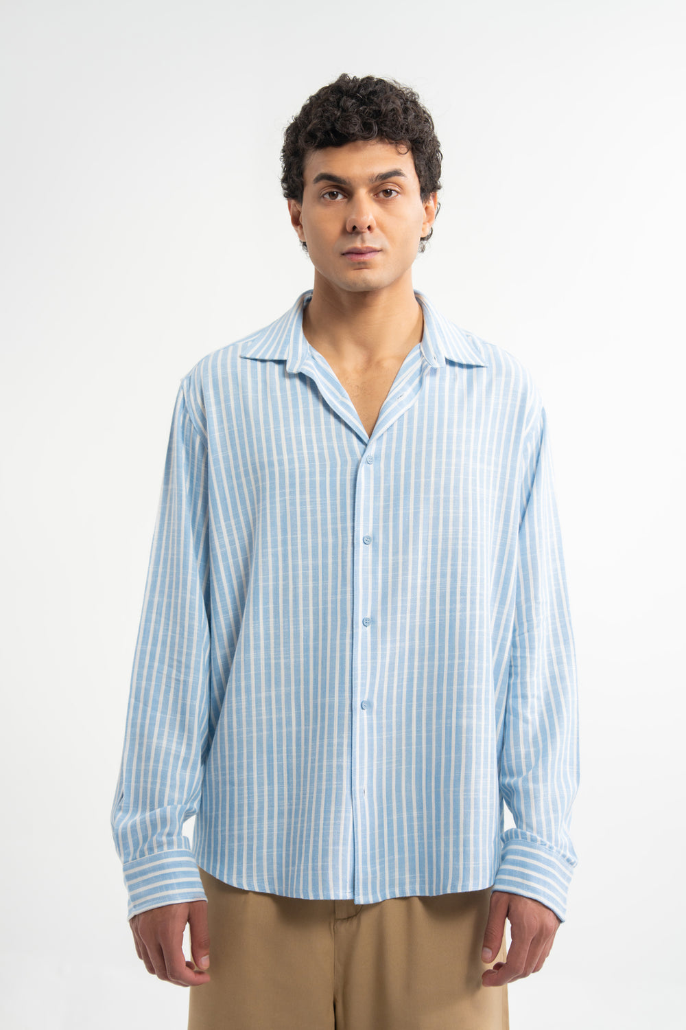 Light Blue & White Stripes